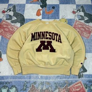 Vintage Minnesota gophers reverse weave crewneck
